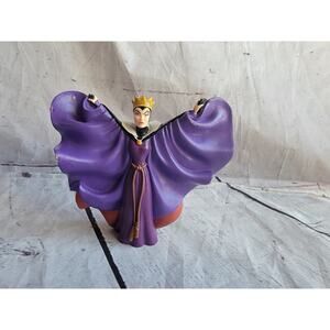 Snow White Evil Queen Figure PVC Cake Topper Purple Cape Crown Vintage Applause